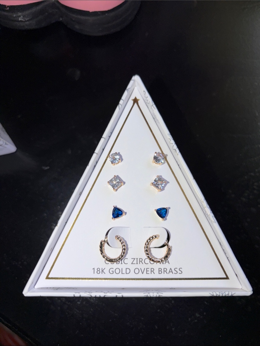 CZ Earring Set - 4Pair
